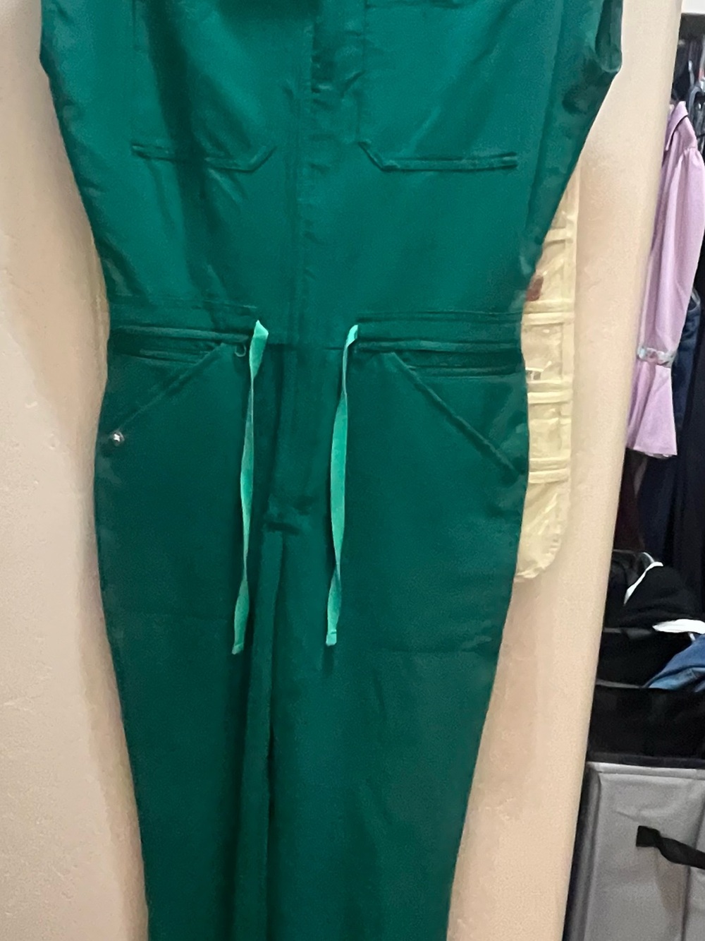 Figs Teal Green Medical Jumpsuit Romper